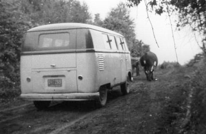 Camino Panguipulli-Calafquén en 1962