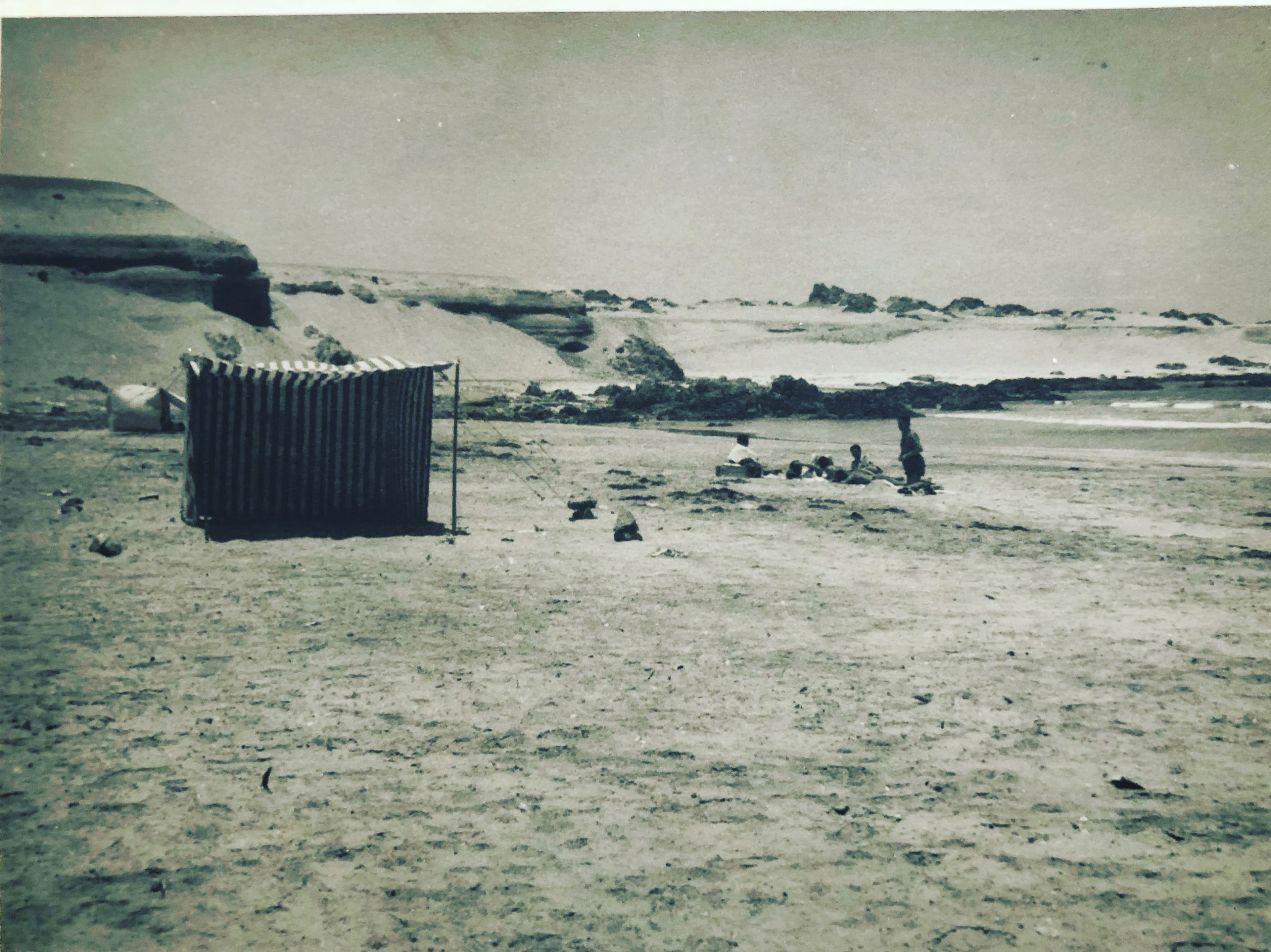 Playa de Hornitos en 1950