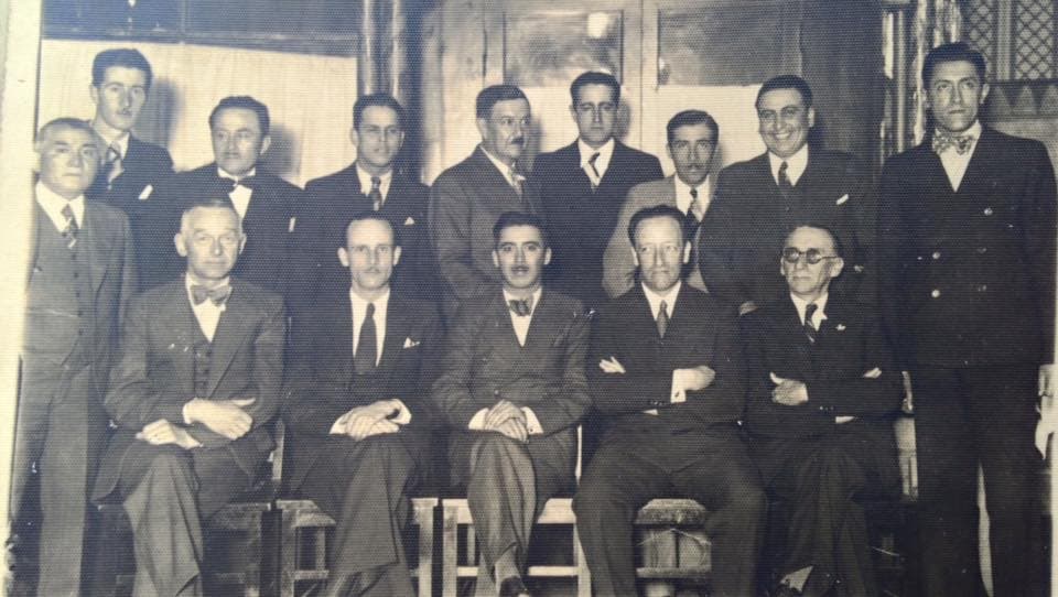 Funcionarios de ferrocarriles en 1936