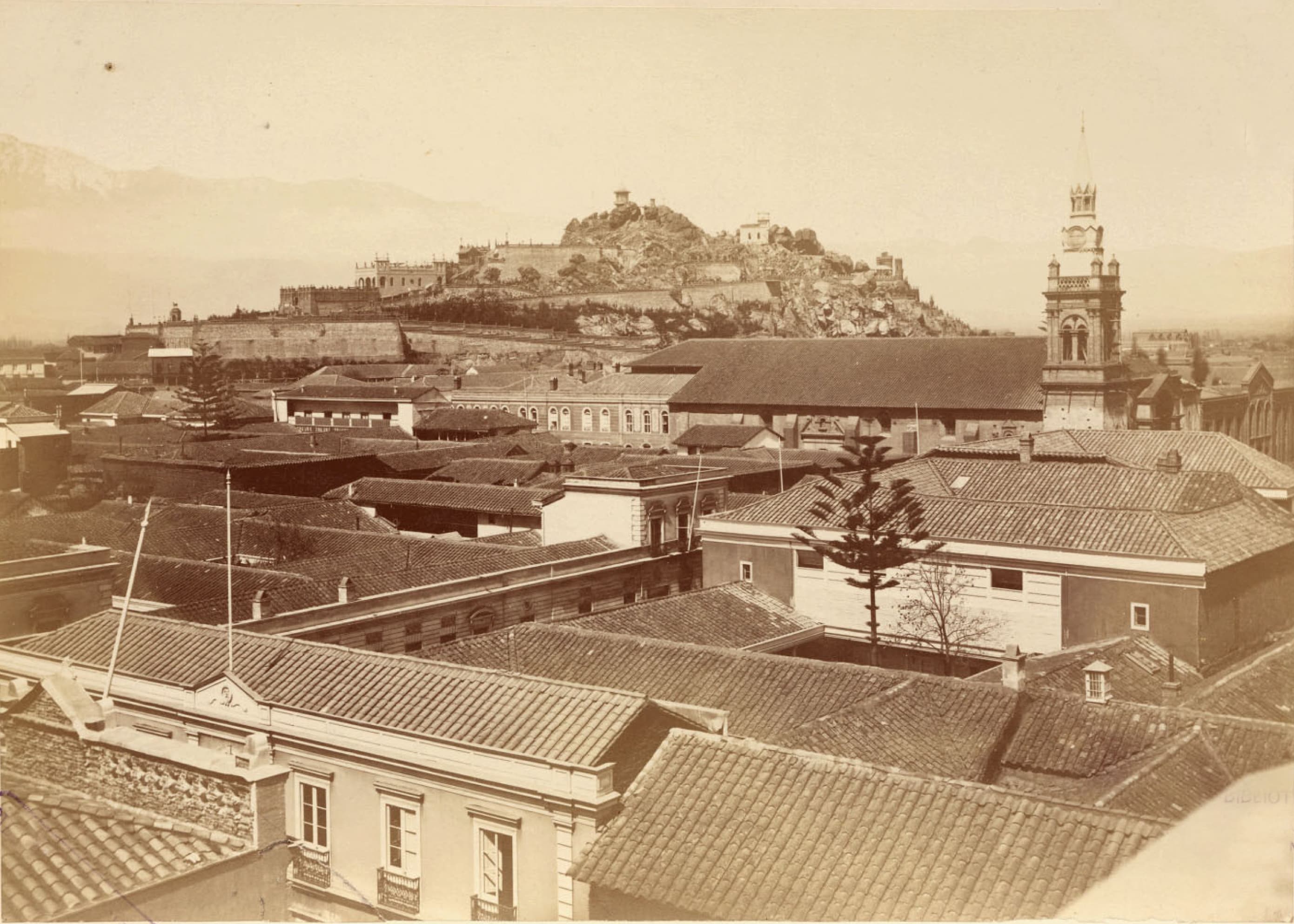 Vista General, Cerro Santa Lucía, 1874