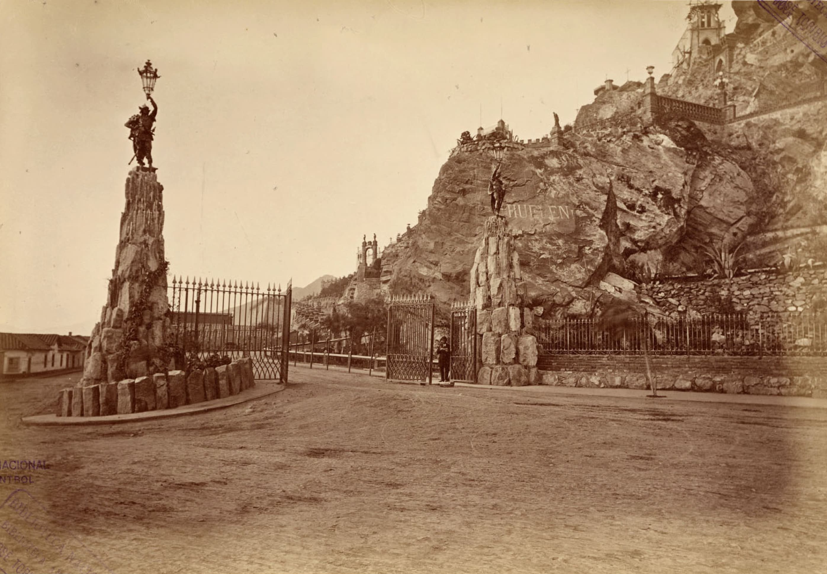 La Portada, Cerro Santa Lucía, 1874