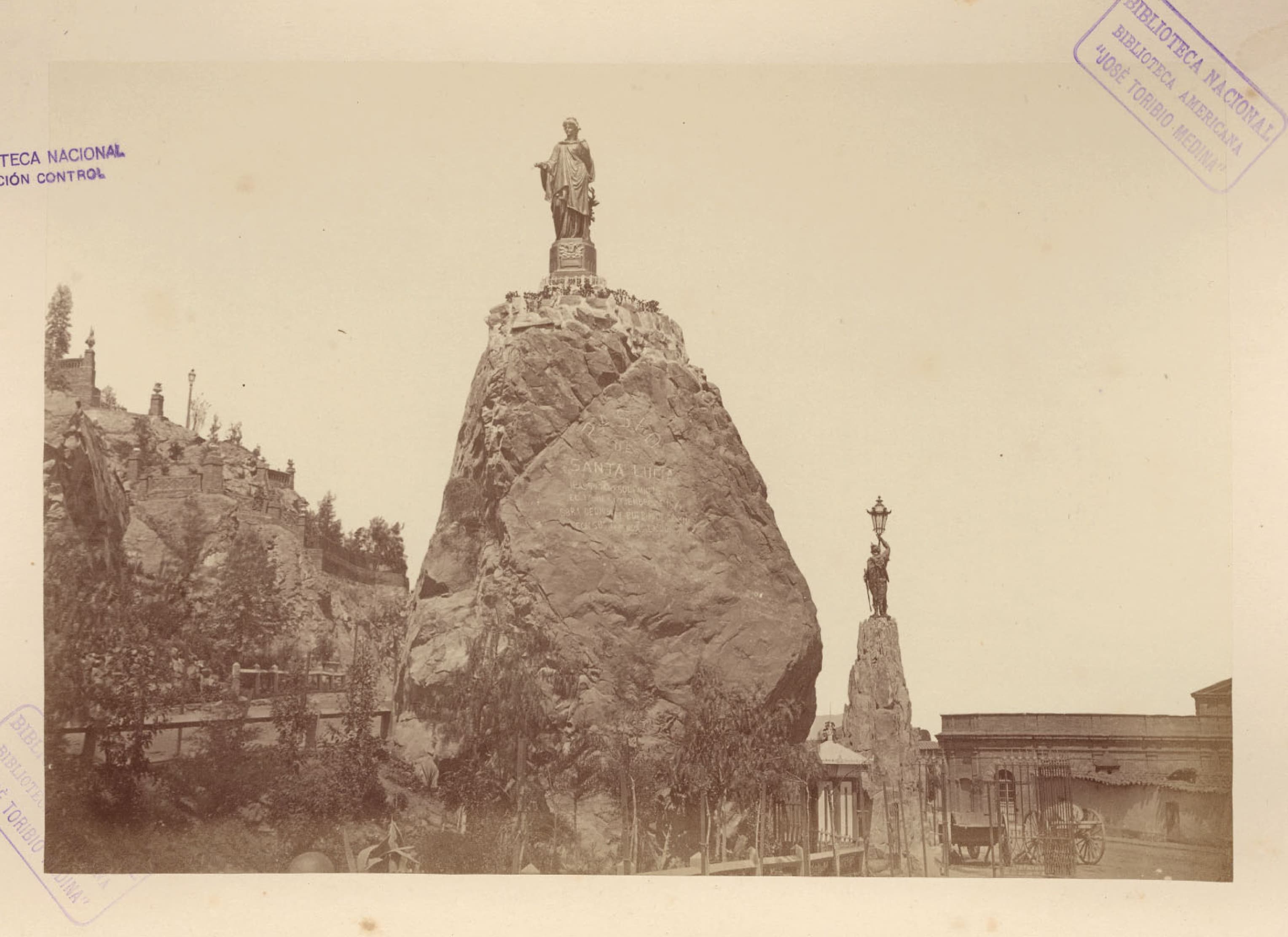 Estatua de Caracas, Cerro Santa Lucía, 1874