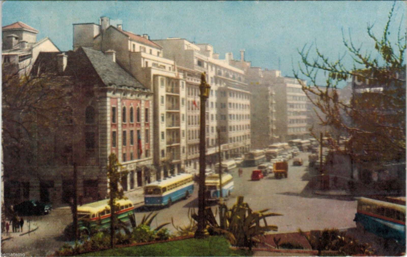Calle Santa Lucia, Santiago, 1950