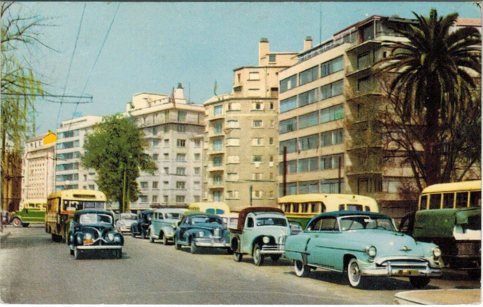 Calle Santa Lucia, Santiago en 1950
