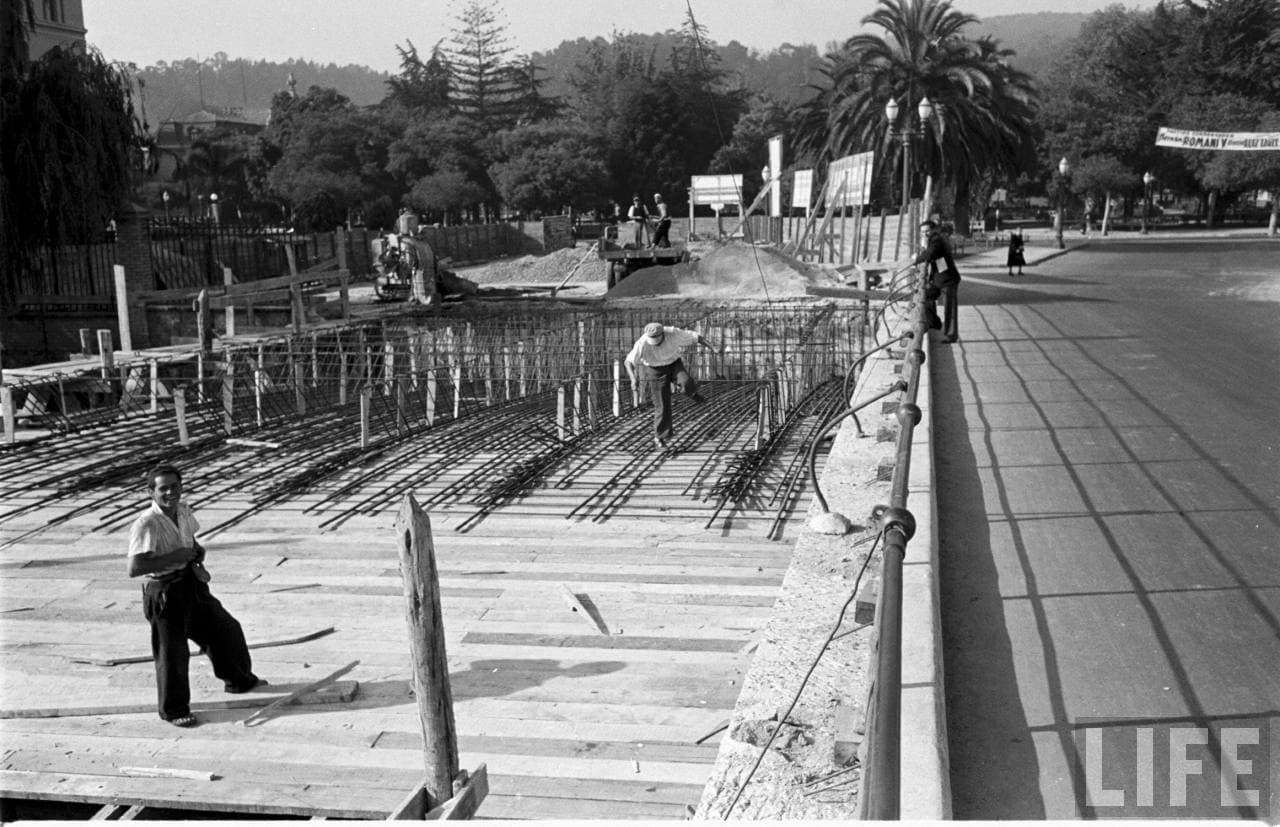 Ampliación puente Libertad Viña del Mar, 1950