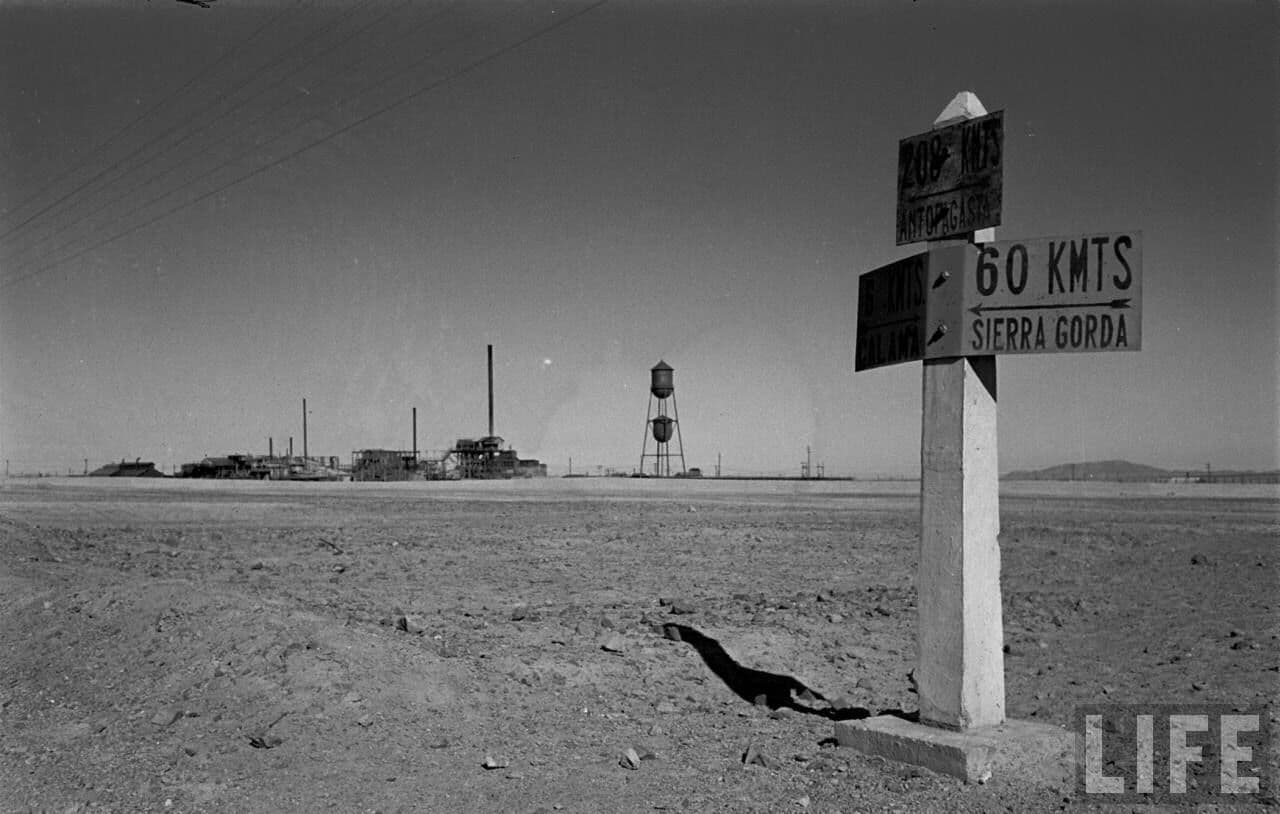 Norte de Chile cerca de Calama, 1950