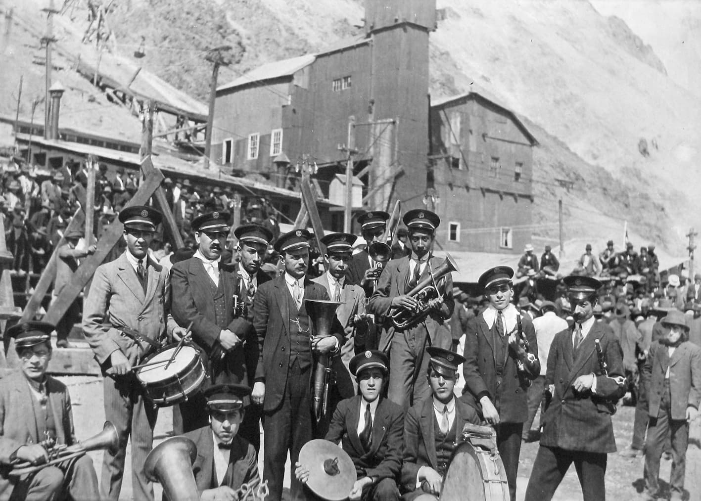 Músicos en Sewell, ca 1920