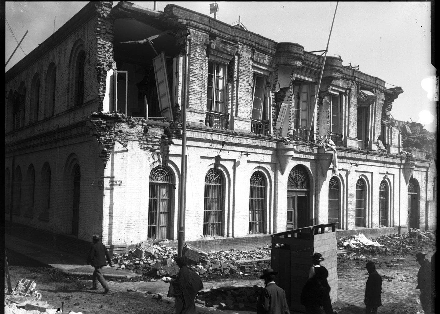 Terremoto Valparaiso, Calle Brasil., en 1906