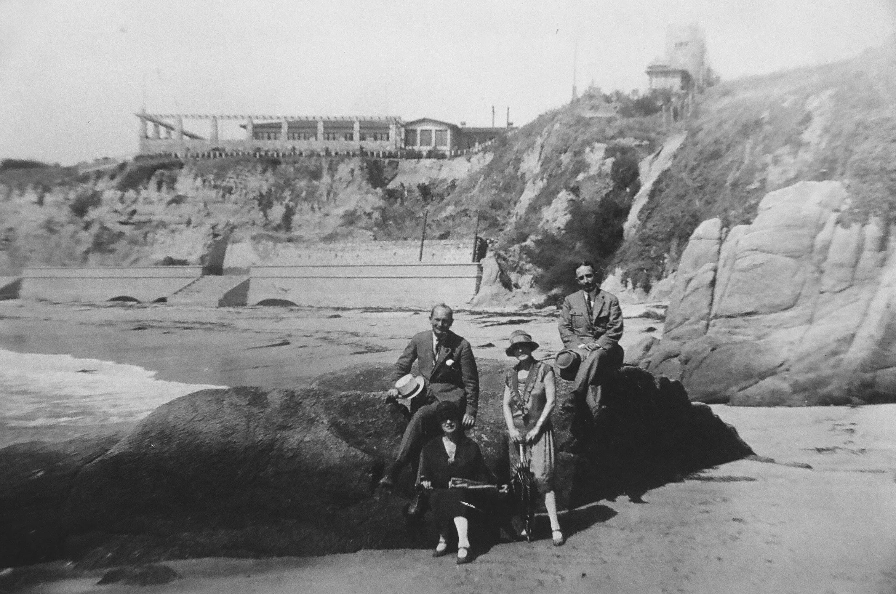 Playa El Burrito de Quintero en 1930