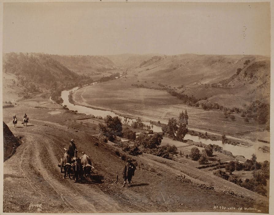 Valle del Malleco. Año 1884 aproximadamente.