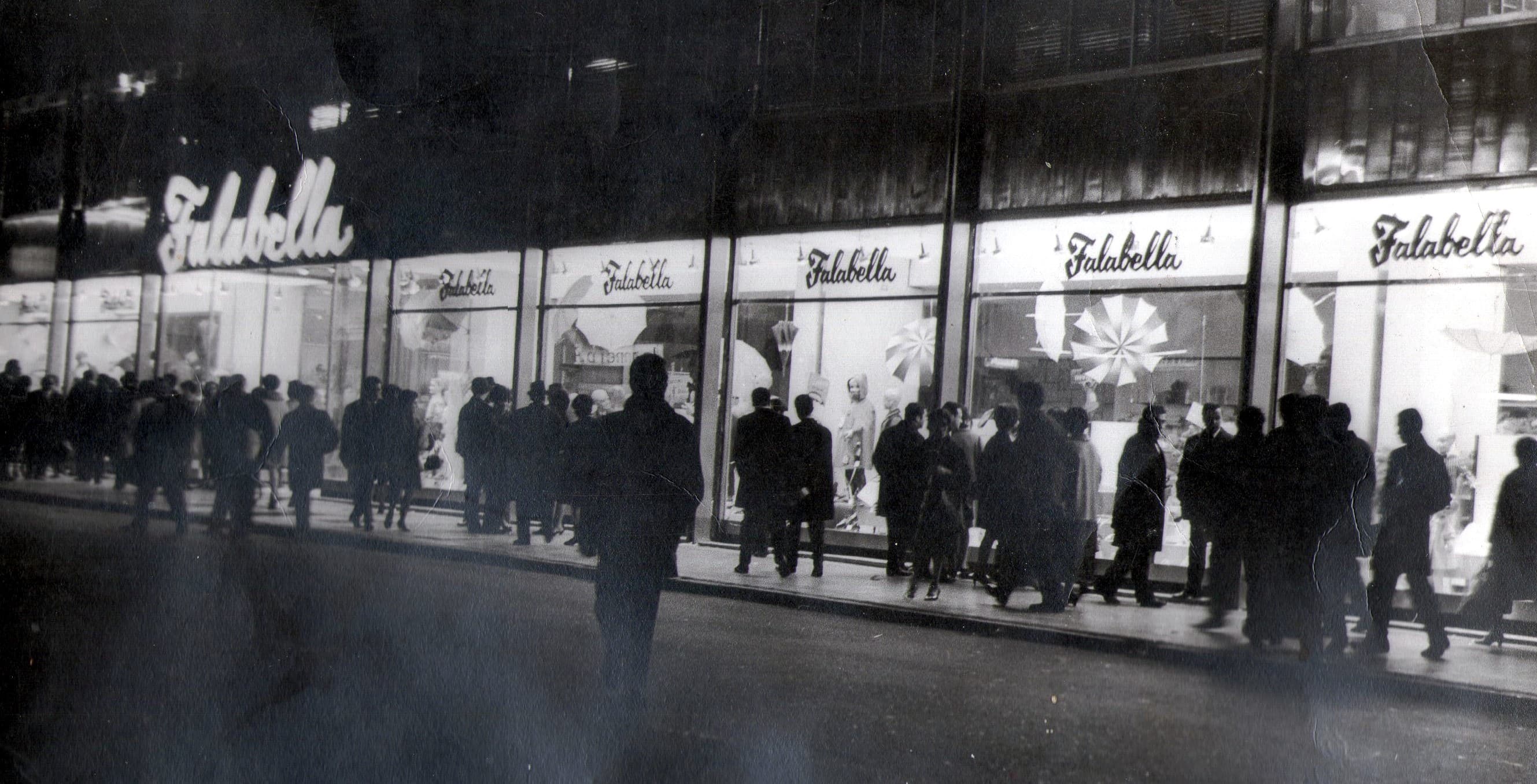 Calle Ahumada, noche de Invierno de 1965.