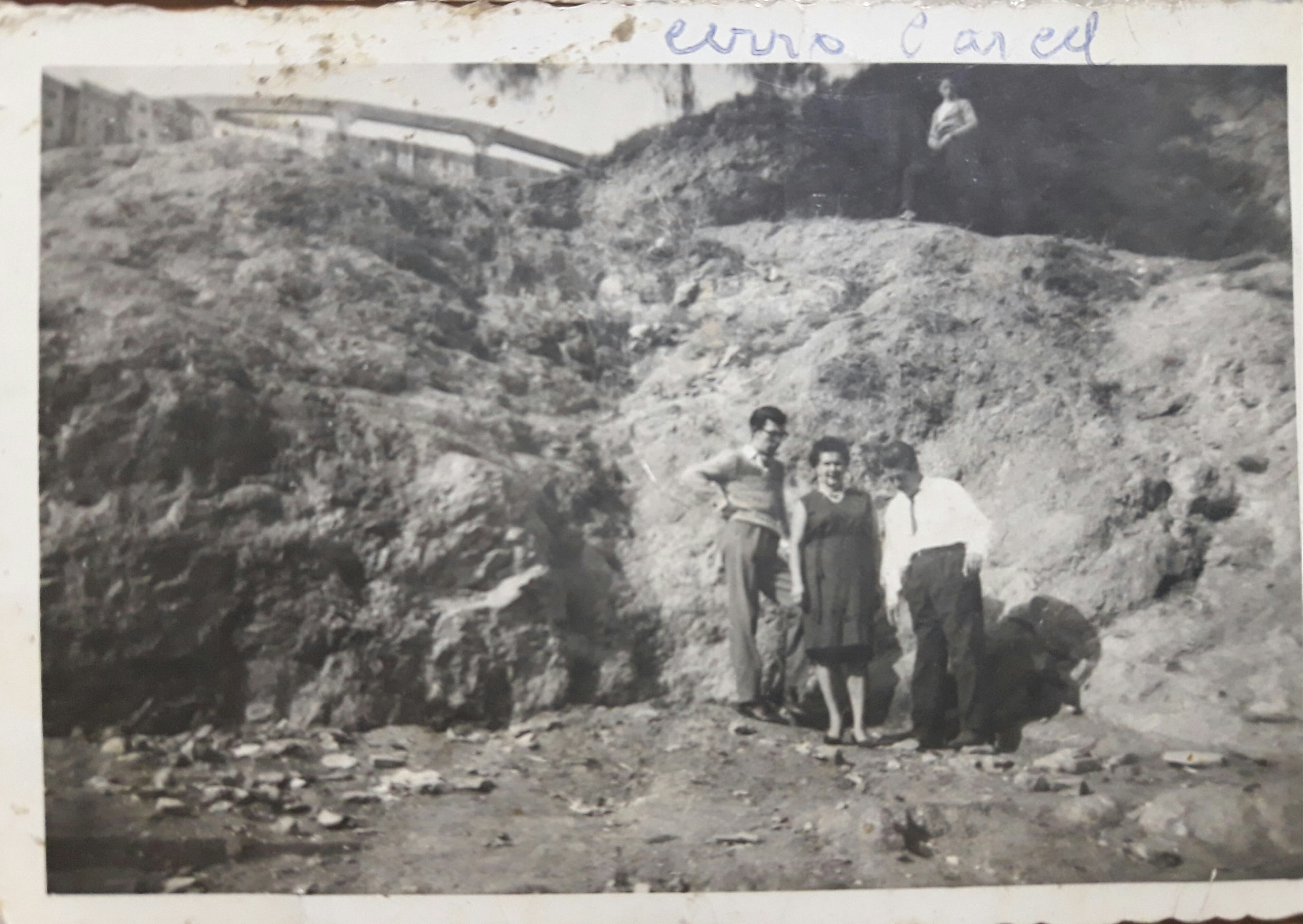 Vista de estanque Cerro Cárcel, 1960