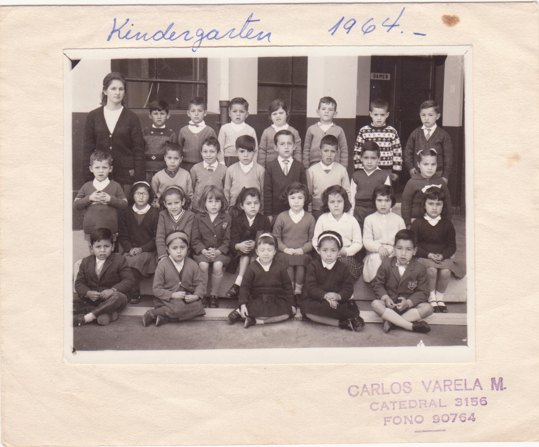 Kindergarten del Colegio Alemán de Quilpué, 1964