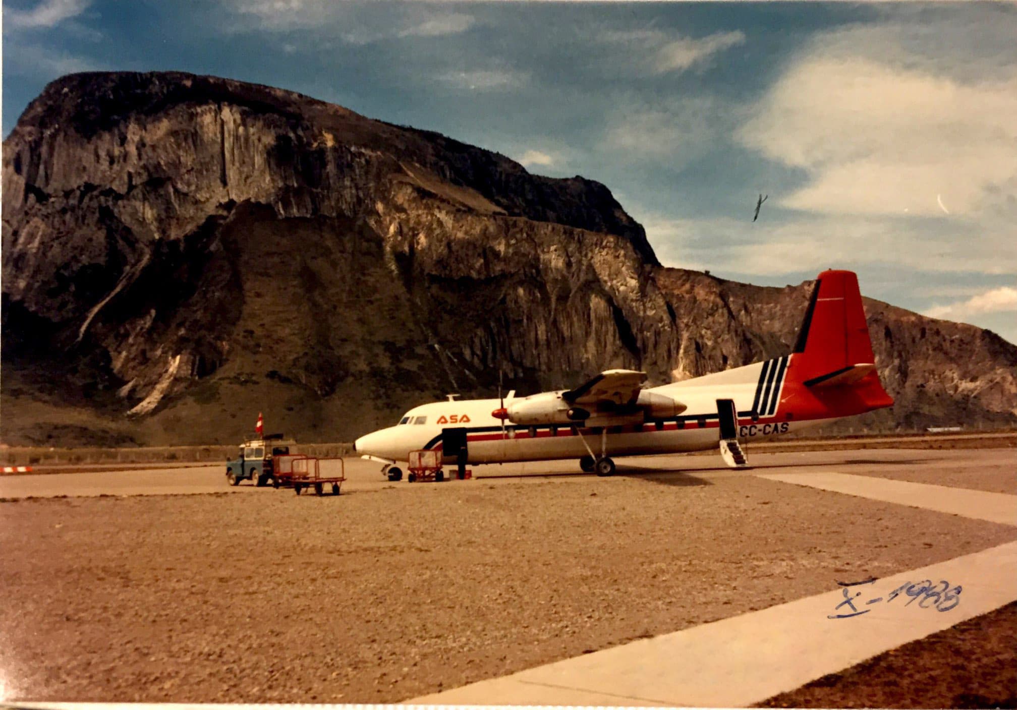 Aeropuerto de Coyhaique, 1988