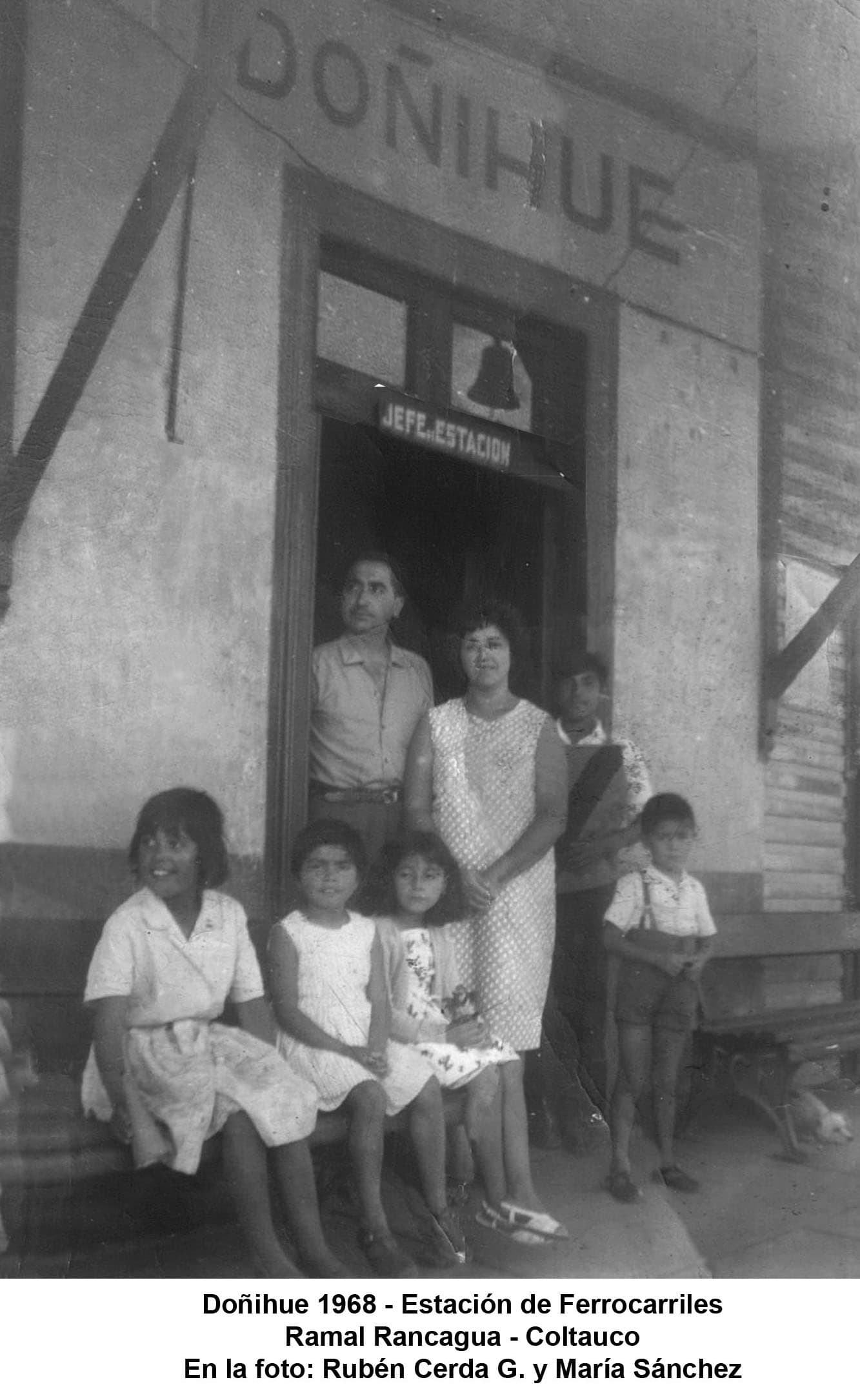 Estación de Ferrocarriles de Doñihue, 1968