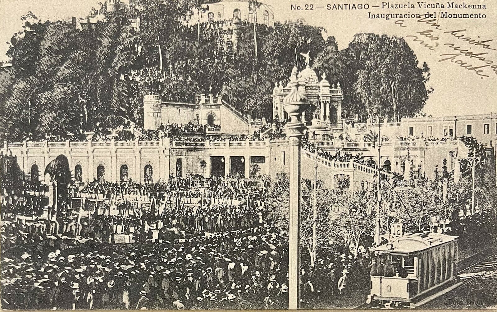 Cerro Santa Lucía en 1902