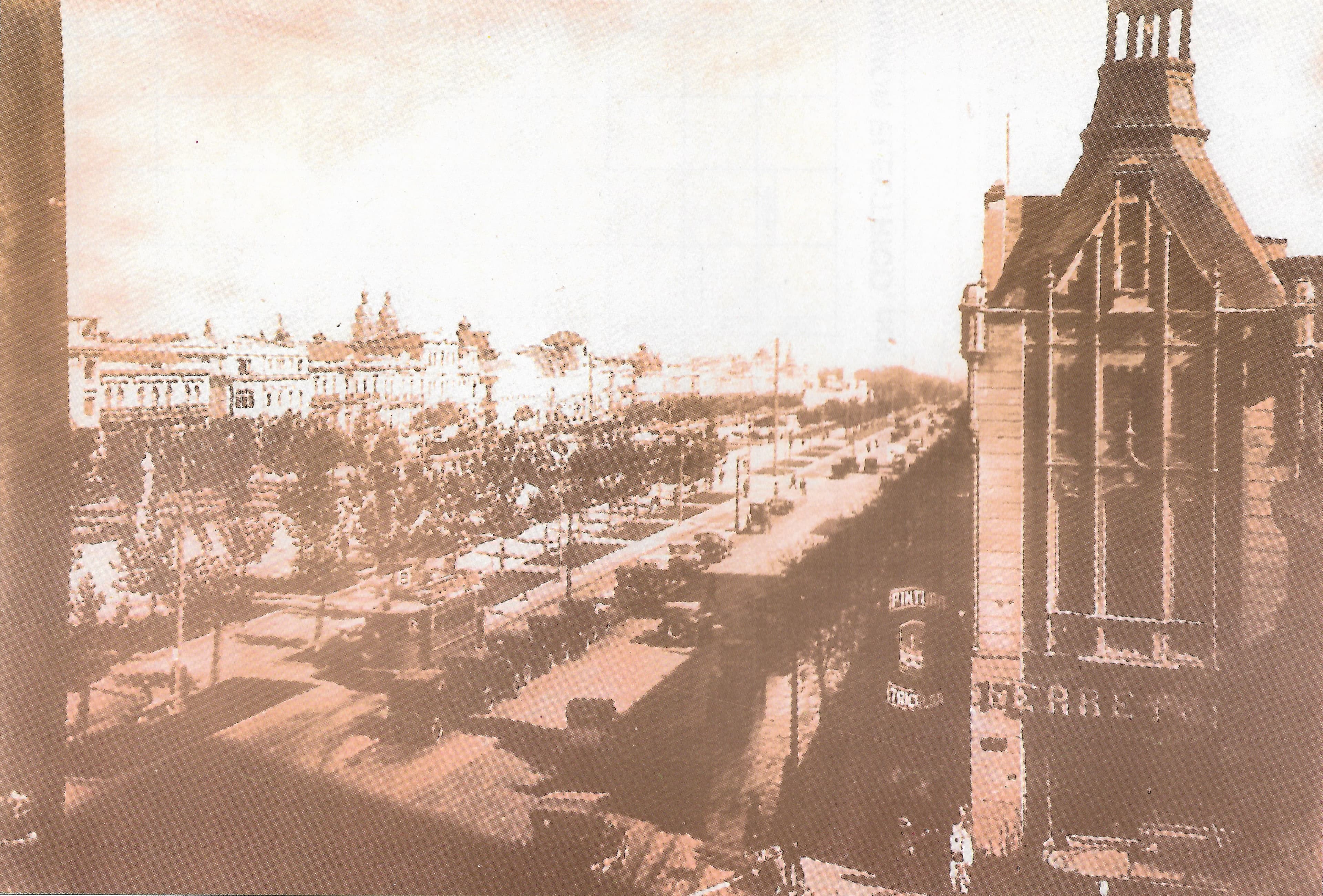 Alameda las Delicias en la década de 1920