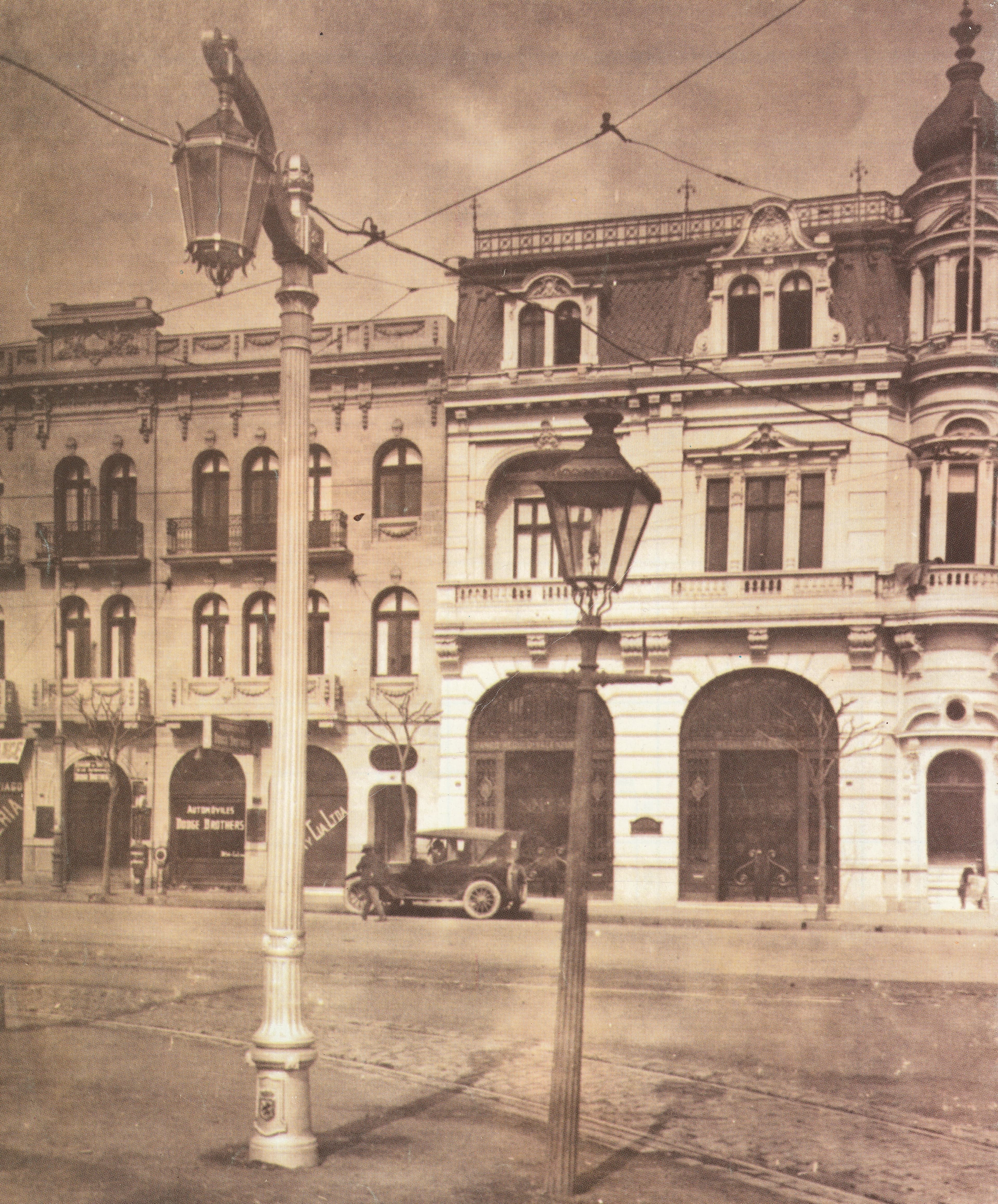 Alameda esquina Calle Ahumada, 1925