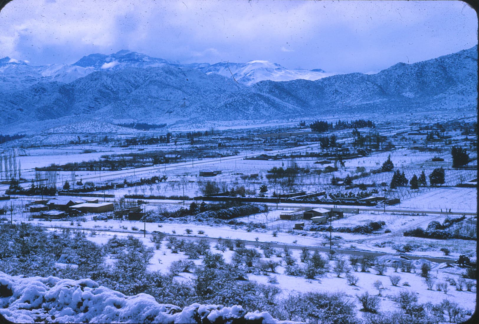 Nieve en Santiago, 1971