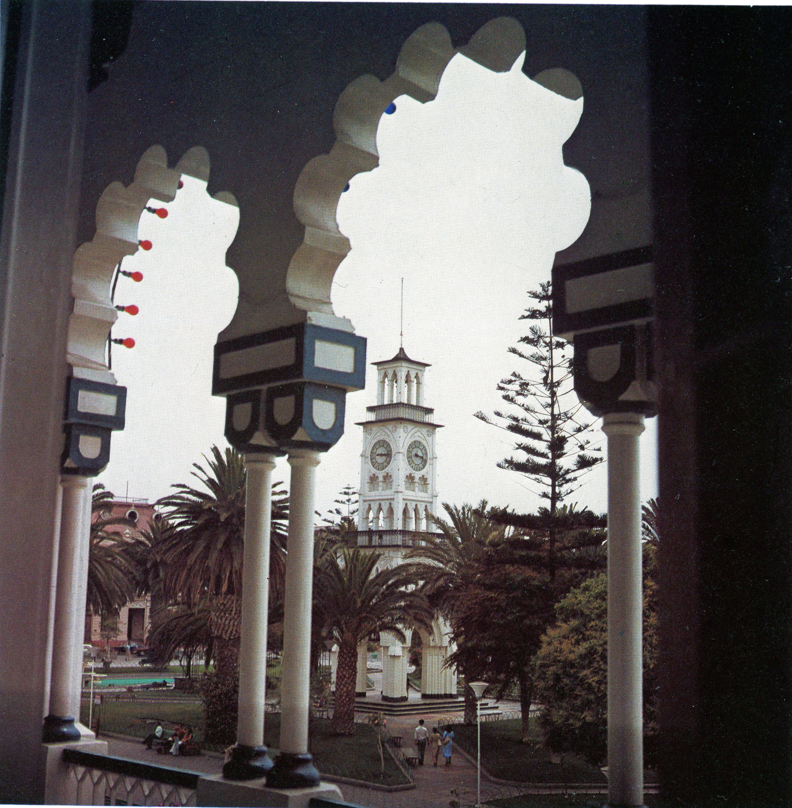 Torreo-reloj de la Plaza Prat de Iquique, 1980