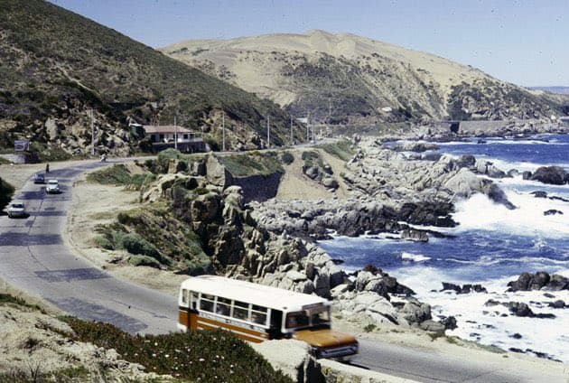 Camino costero Concón en los 80