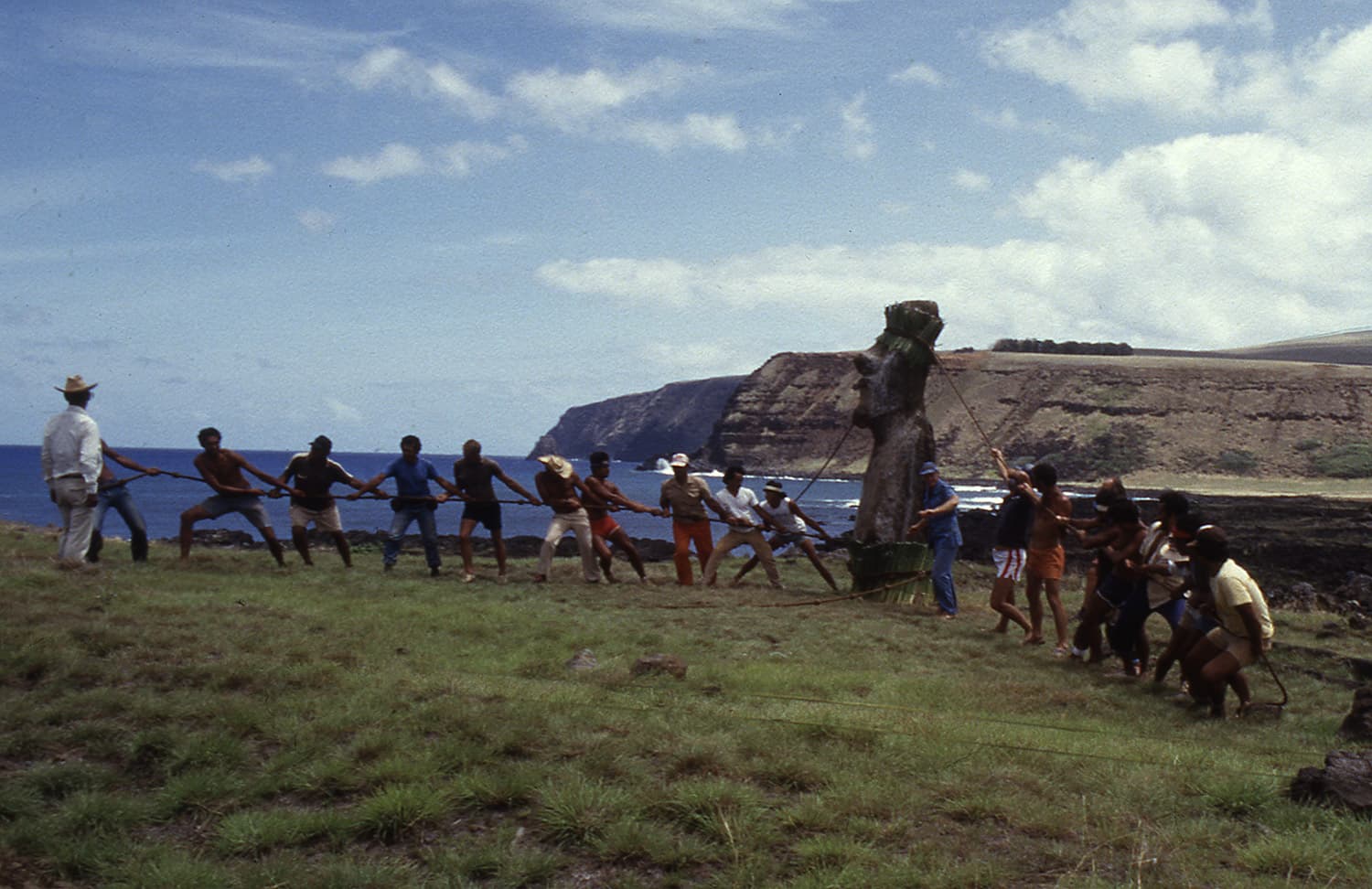 probando método para mover un Moai en 1986