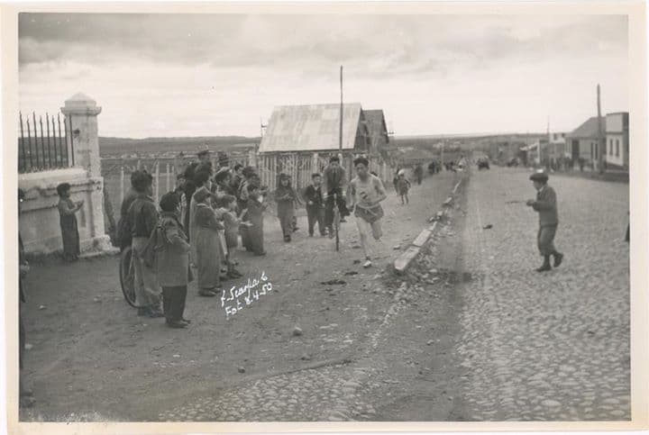 Calle de Zenteno de Pta. Arenas en 1950