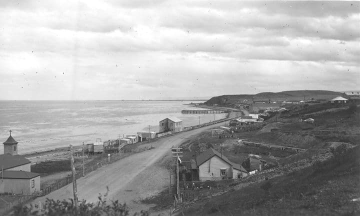 Sector Río Seco de Punta Arenas en 1963