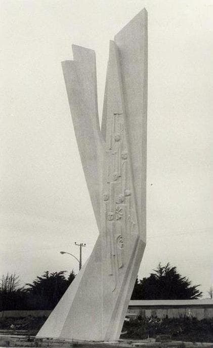 Monumento al Inmigrante Croata de Punta Arenas en 1970