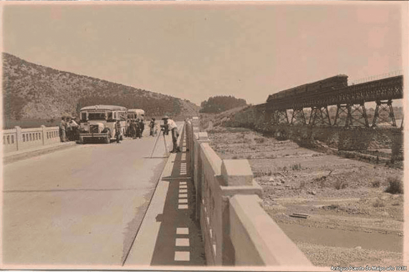 Puente Rio Maipo en los años 30