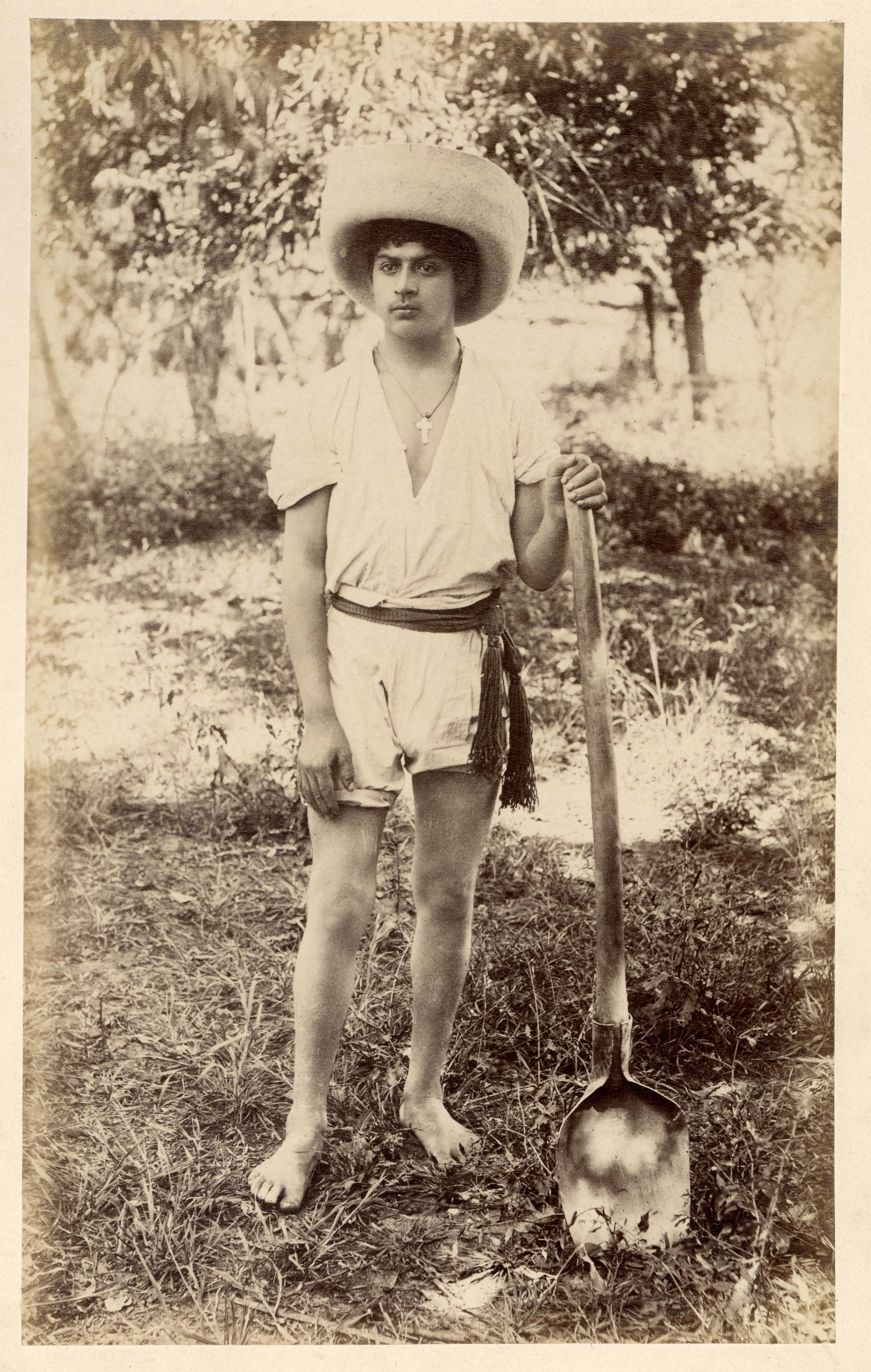 Joven campesino en cercanías de Limache, 1888
