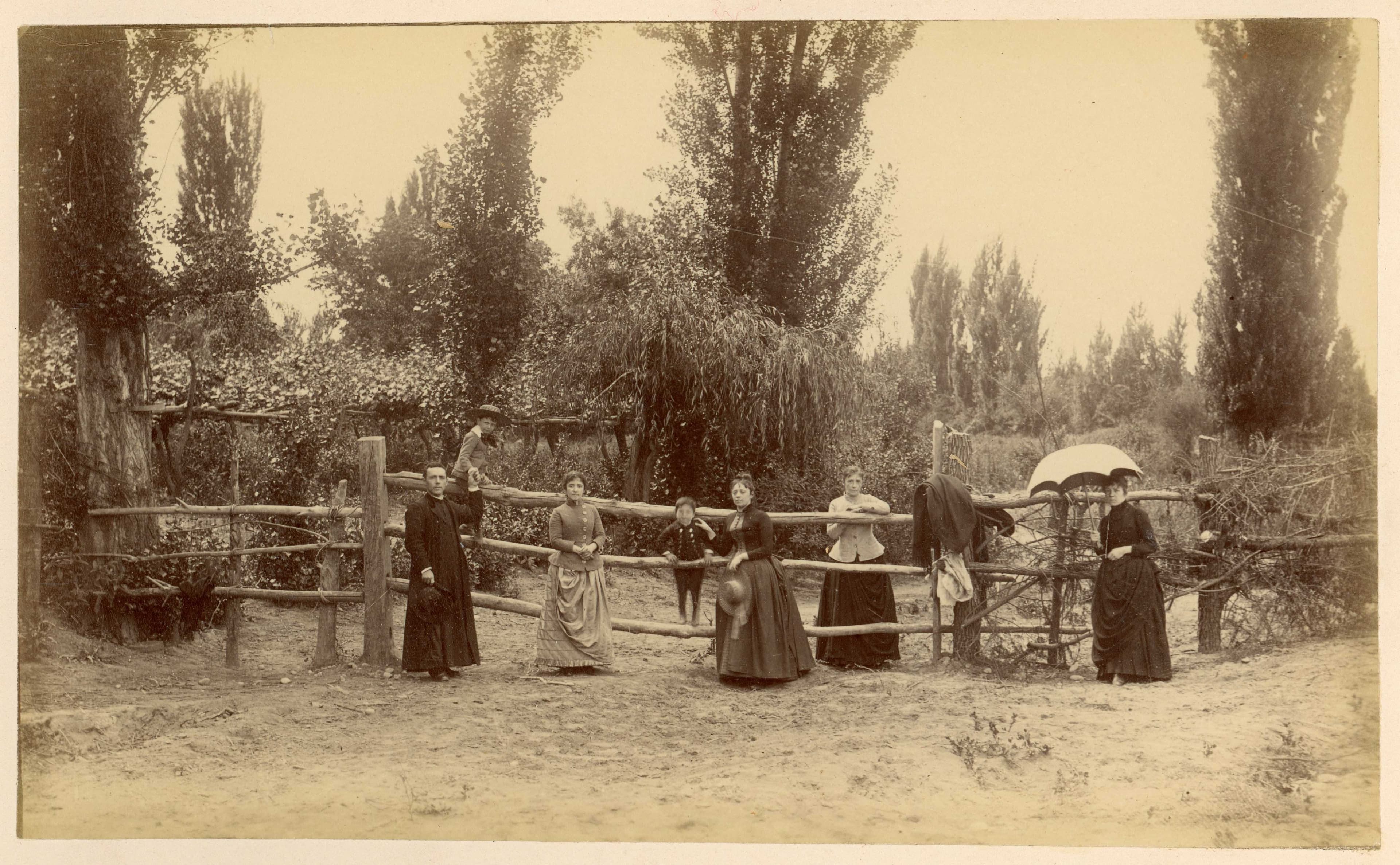 Familia en zona rural, 1888