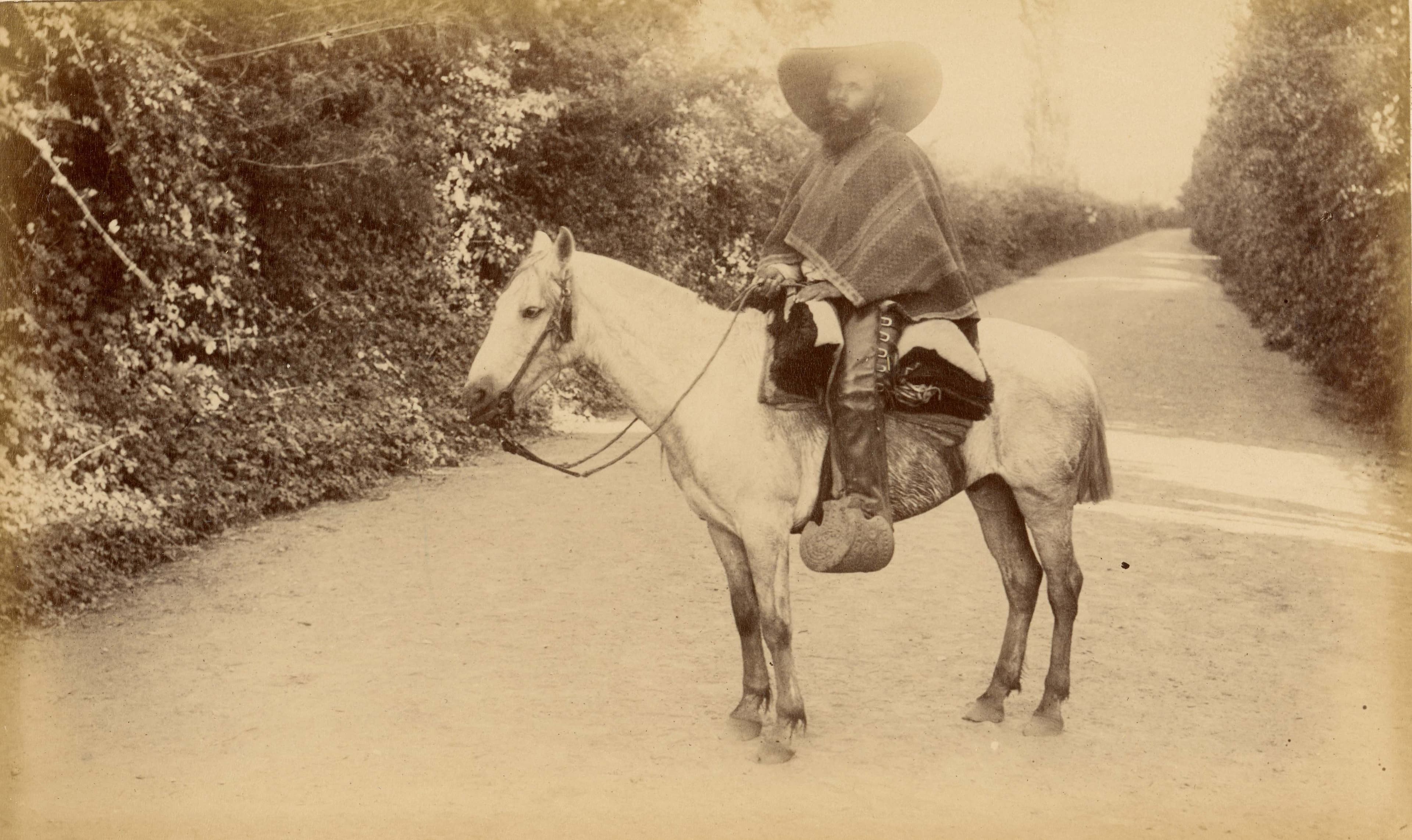 Hombre a caballo, zona central, 1888