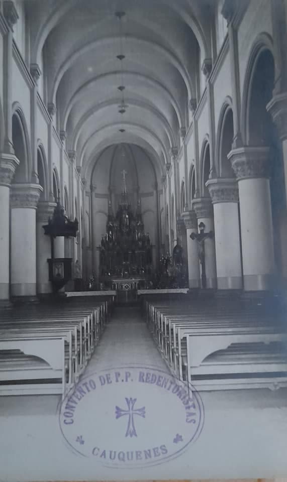 Iglesia San Alfonso de Cauquenes en 1910