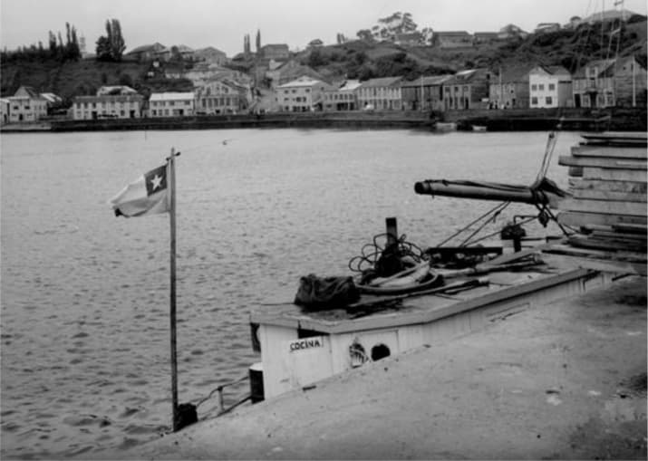Costanera Chonchi en 1950