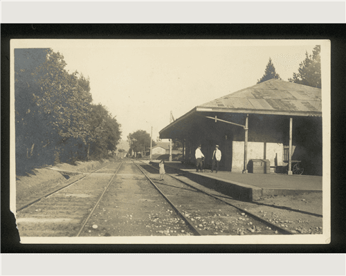 Estación de Ferrocarriles de Traiguen, 1920