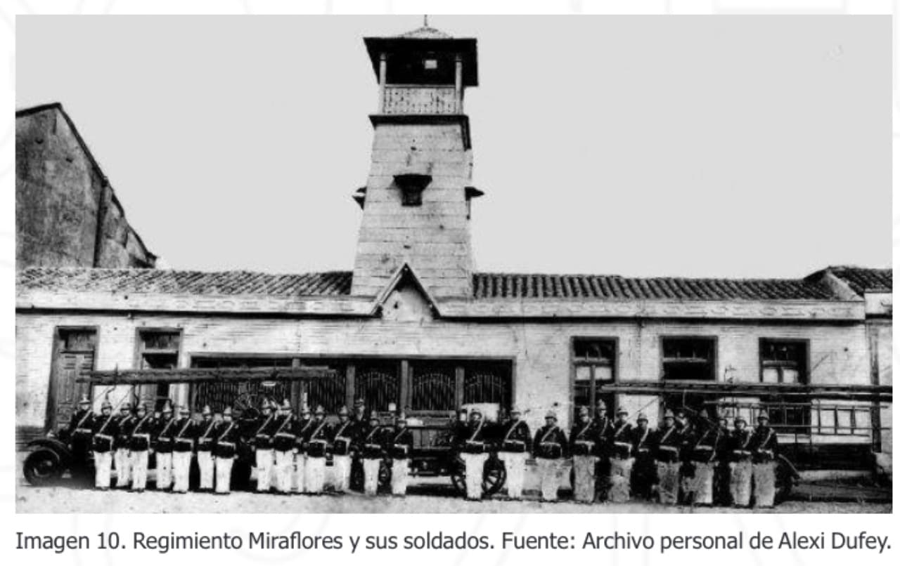 Regimiento Miraflores de Traiguen en 1884