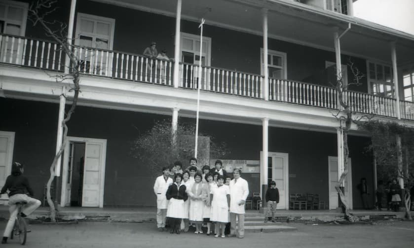 Escuela Hugo Pino Vilches de Paine en 1980