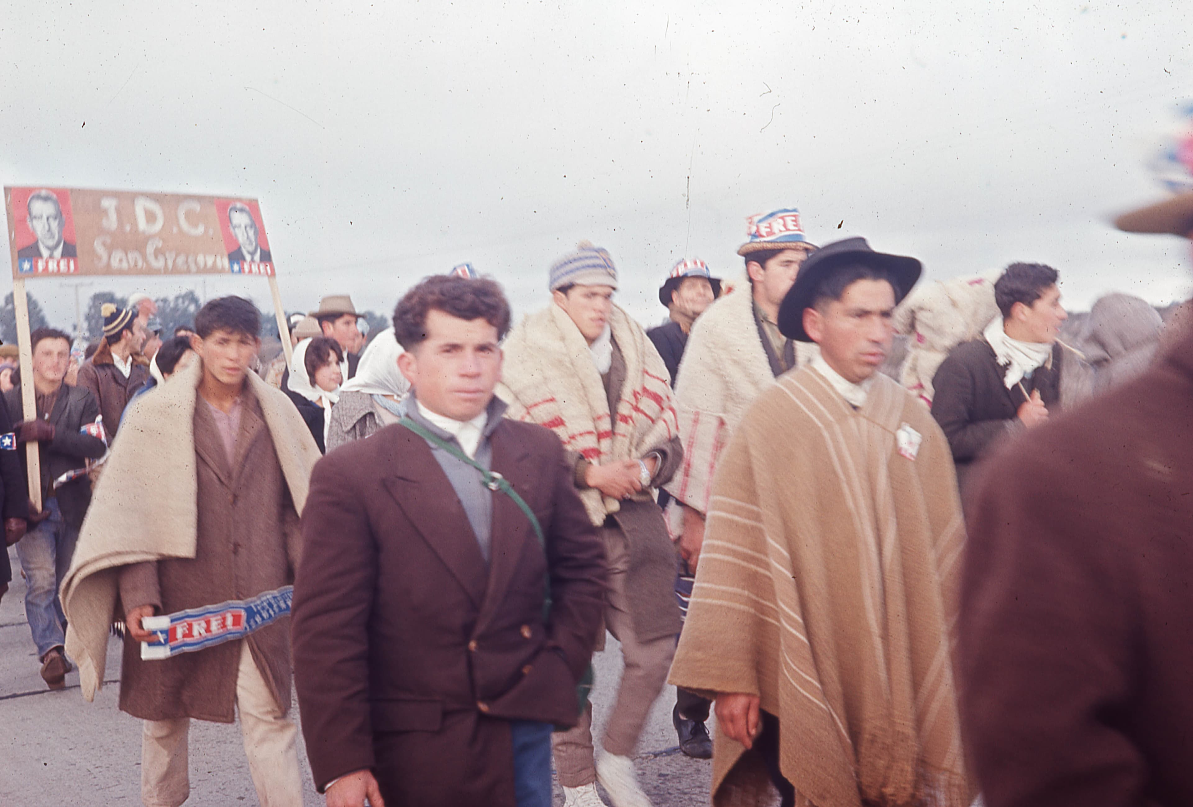 Marcha de la Patria Joven campaña presidencial Eduardo Frei Montalva, 1964
