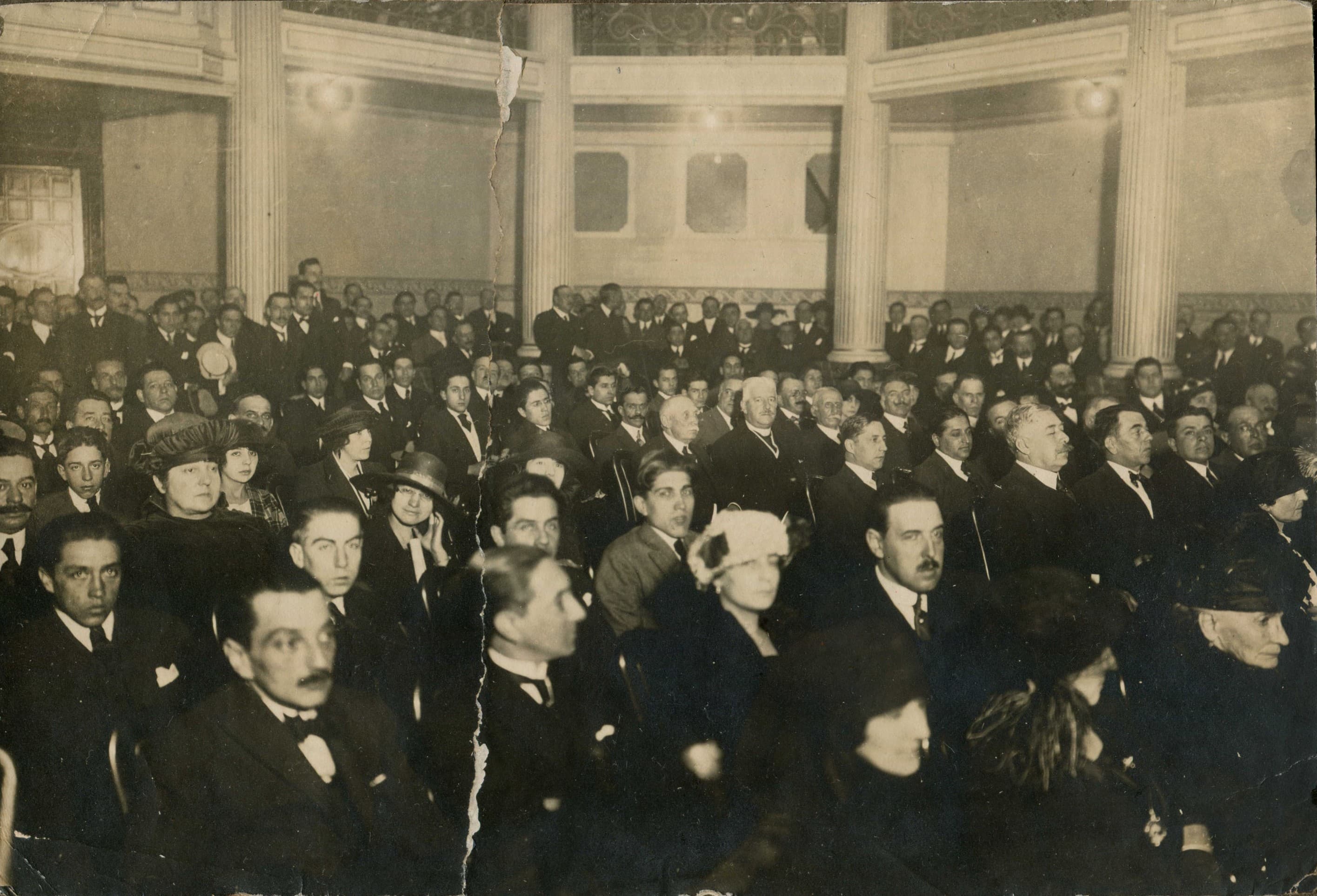 Velada en Salón de Honor Universidad de Chile, 1922
