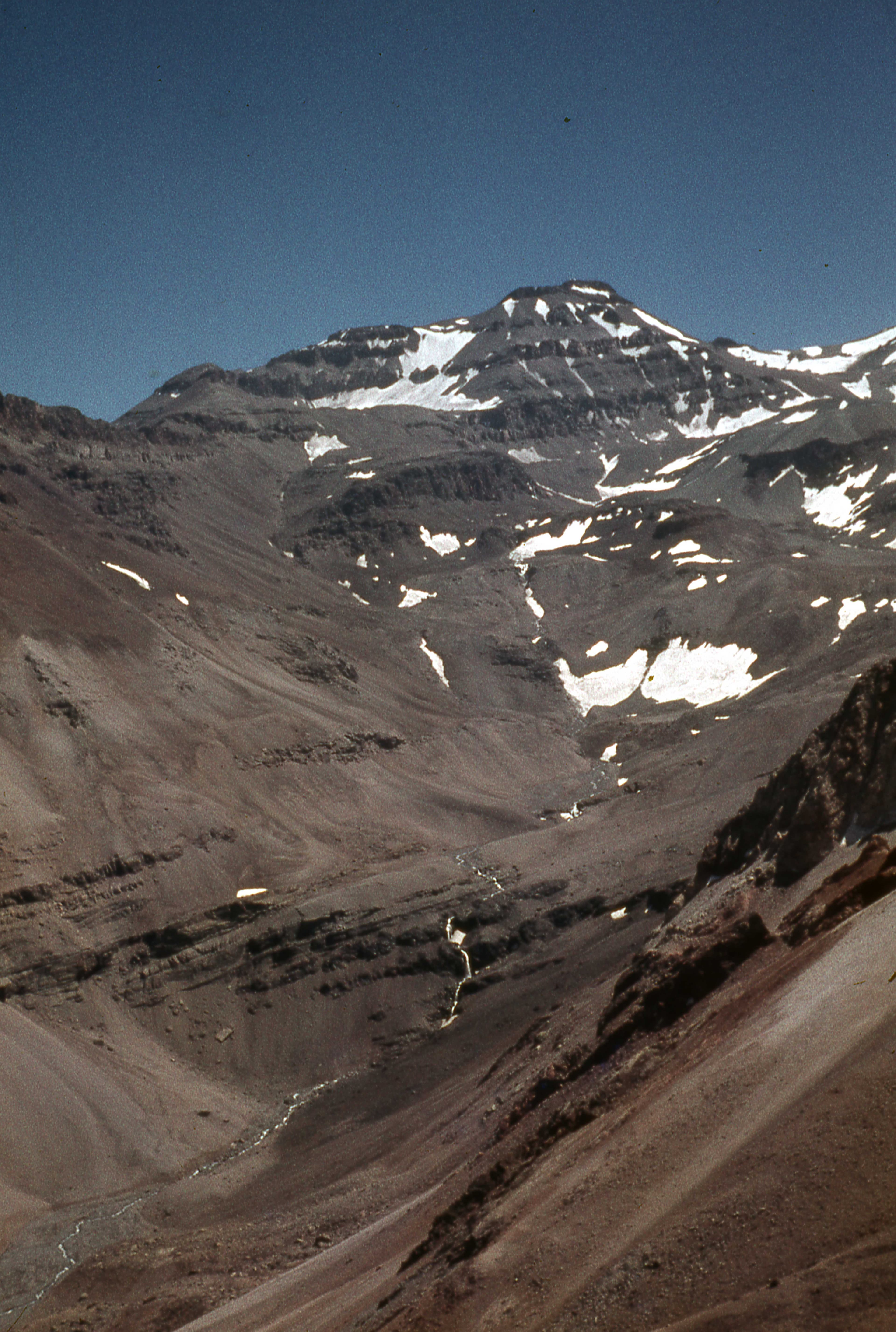 Cerro Leonera, Rio Cepo desde Portezuelo, 1978