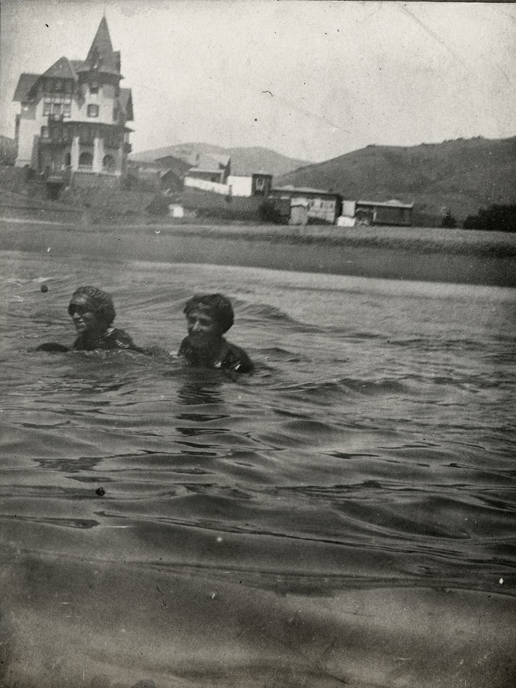 Bañistas en Papudo, Febrero de 1915