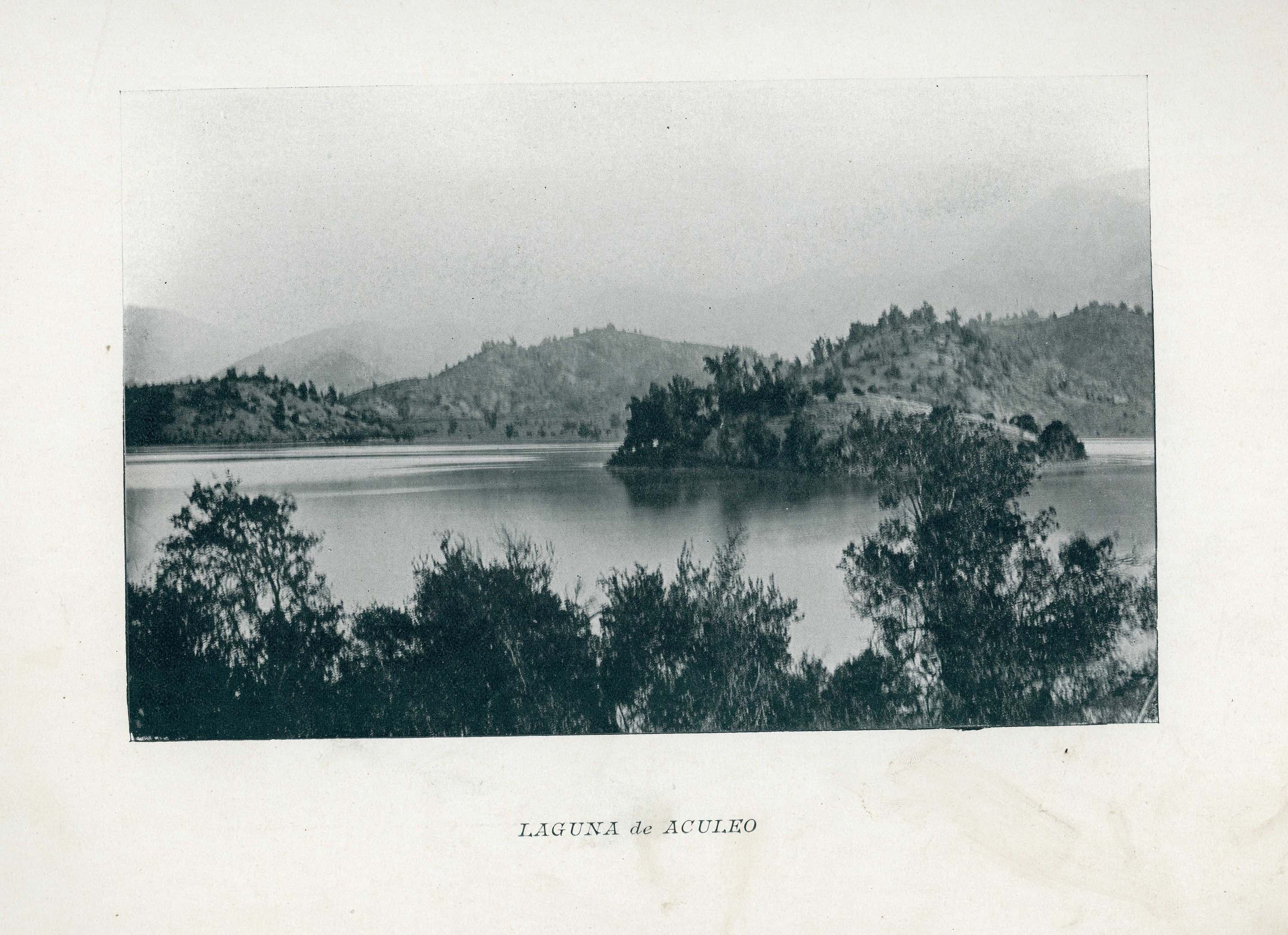 Laguna Aculeo en 1890