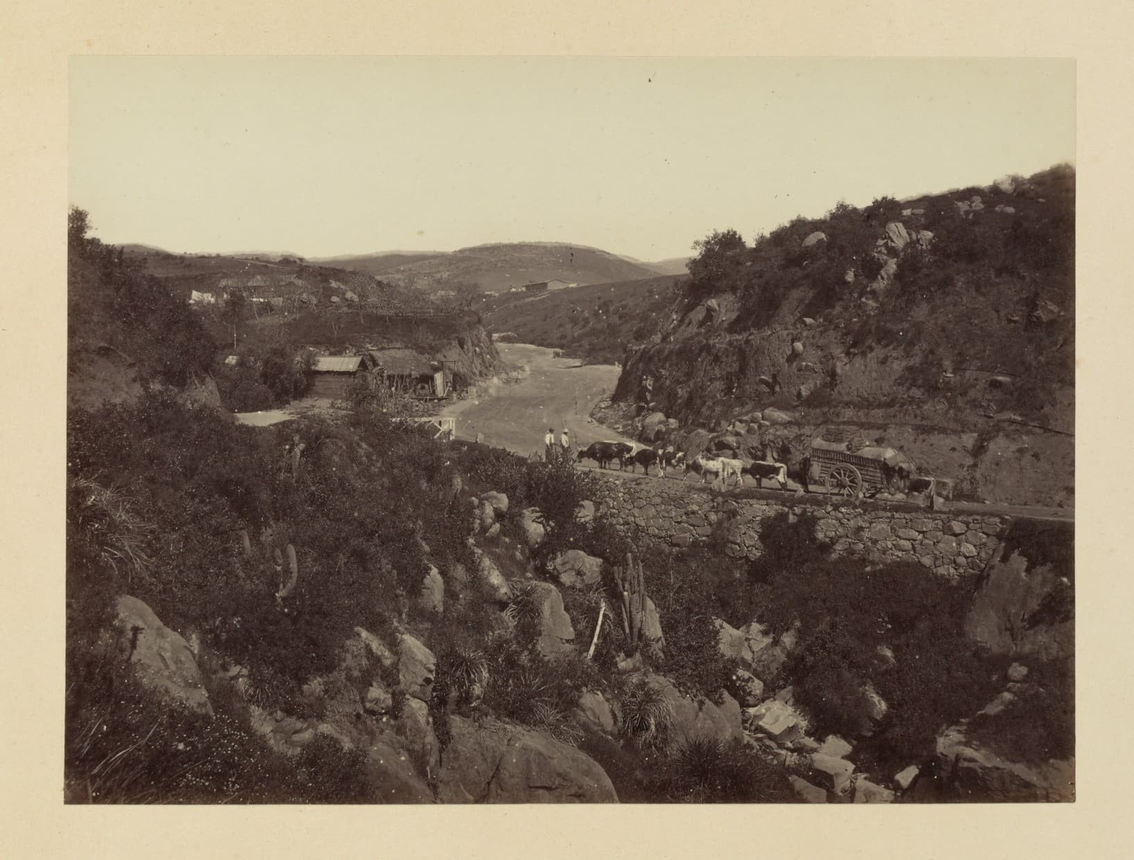 Camino Valparaíso a Santiago, 1868