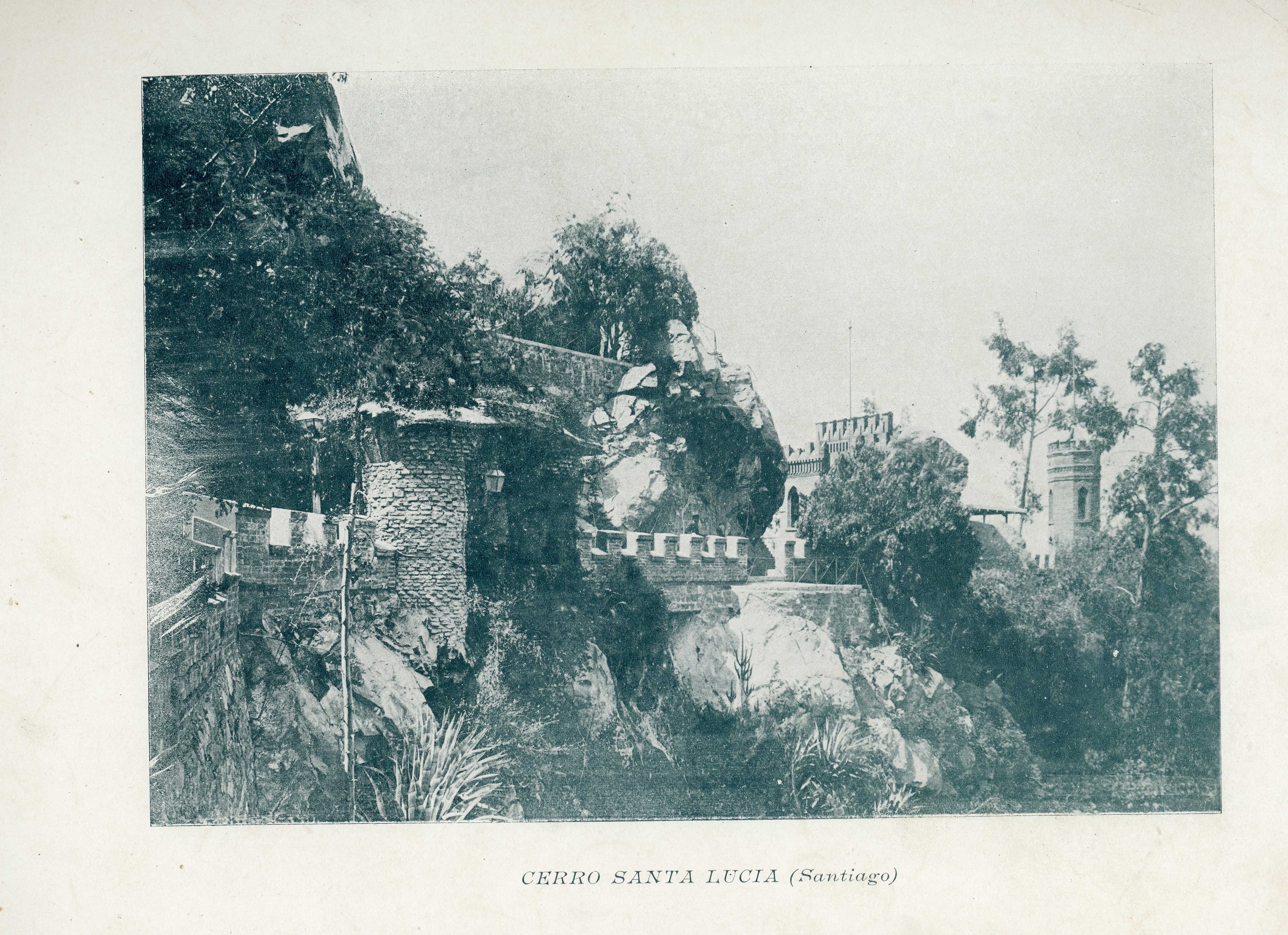 Cerro Santa Lucía de Santiago, 1890