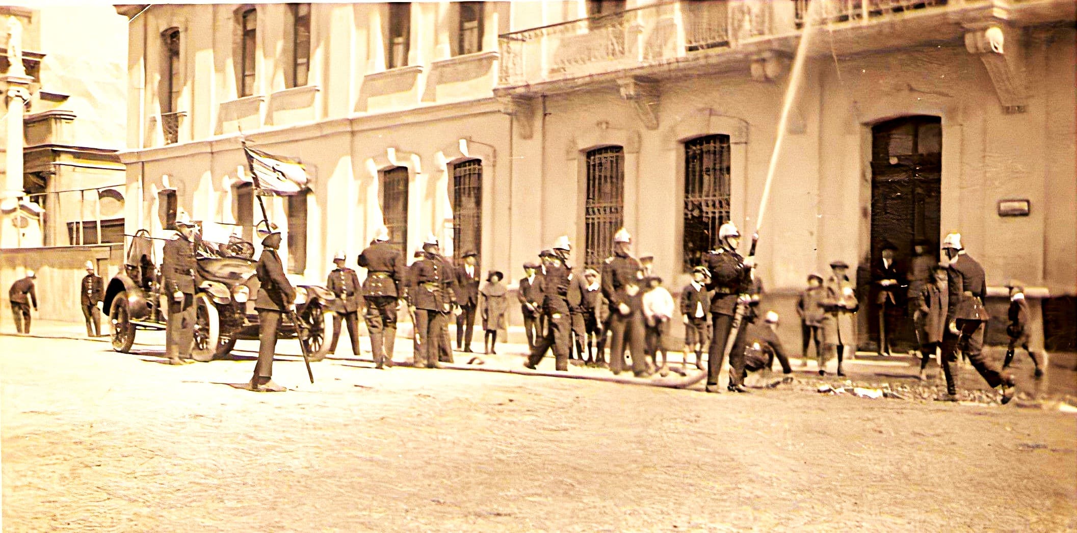 Ejercicio General, Quinta Compañía de Bomberos de Punta Arenas "Pompe France" en 1921