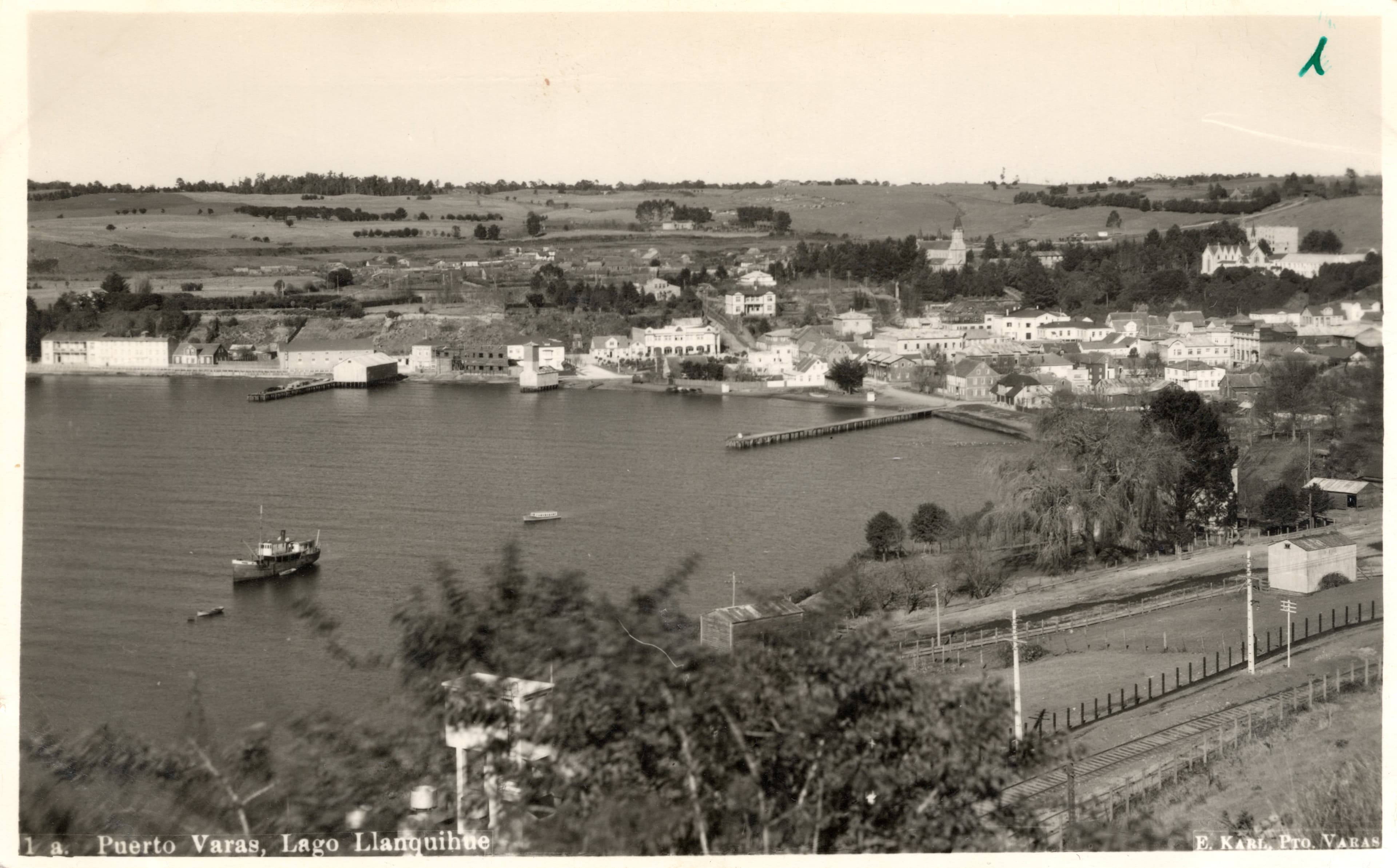 Panorámica de Puerto Varas en al decada del 30