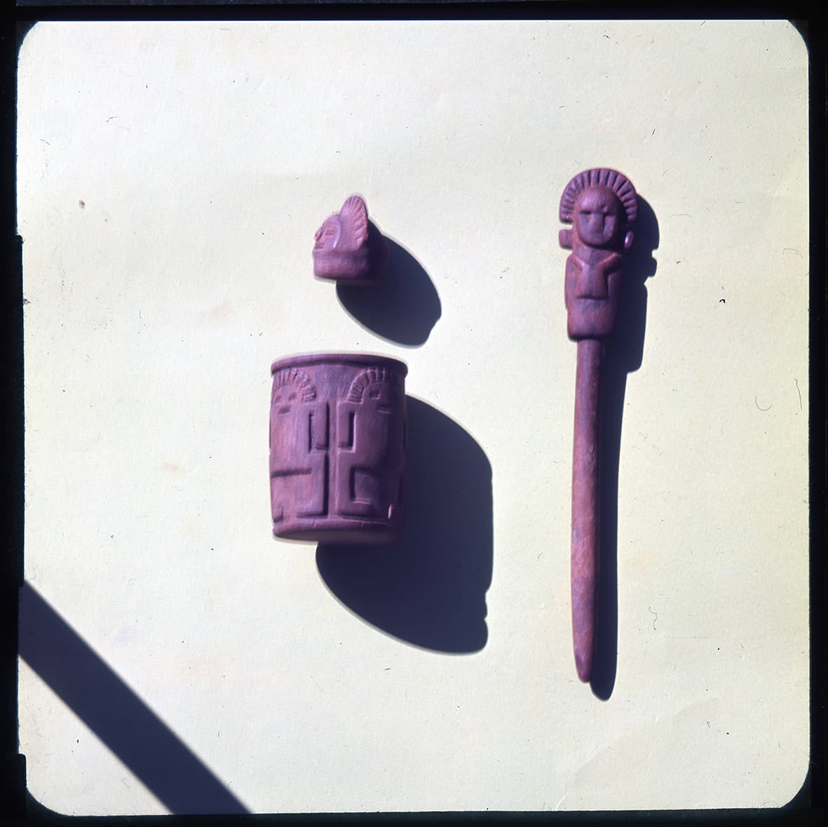 Cetro y piezas en cerámica, Región de Atacama, Chile, 1950 - 1965