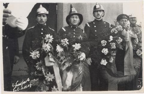 Romería del Cuerpo de Bomberos de Punta Arenas en 1937