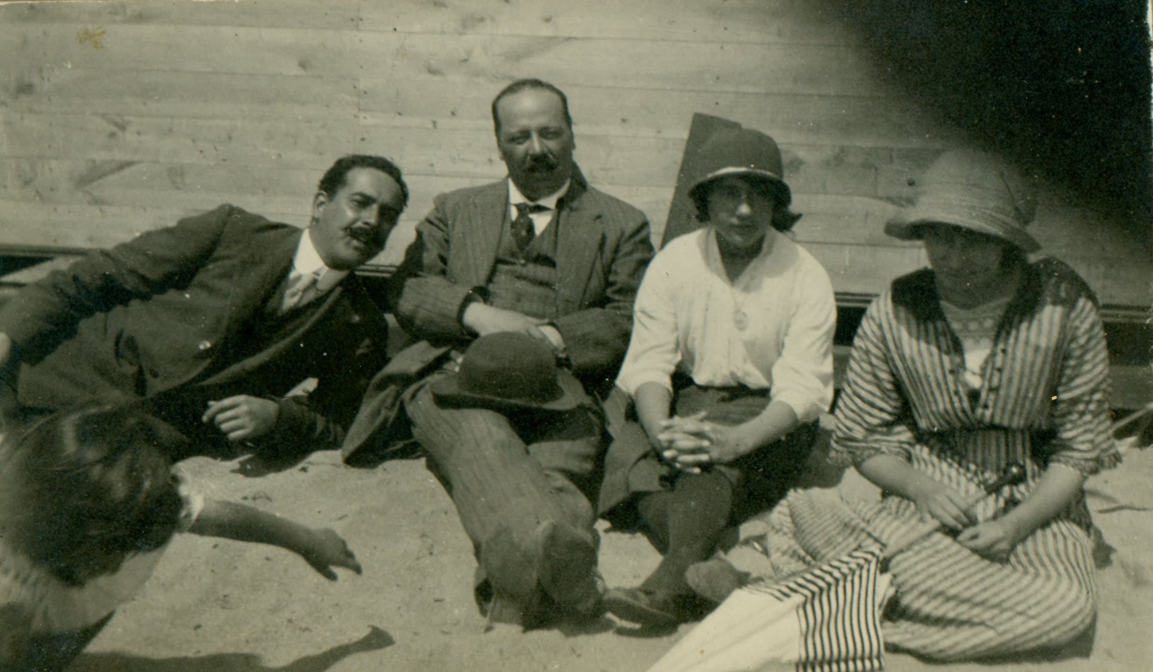 Grupo en la Playa de Papudo, Febrero de 1914